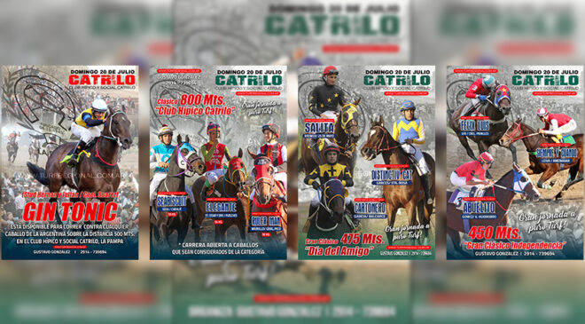 Adelantos del Club Hípico y Social CATRILO para este domingo 20 de julio