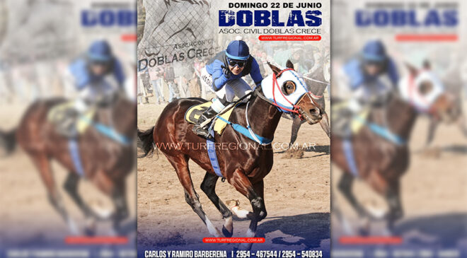 Domingo 22 de junio se corre en la Asoc. Civil DOBLAS Crece
