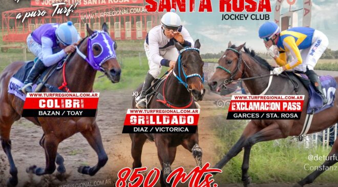 Adelantos del Jockey Club Santa Rosa para este domingo 9 de noviembre