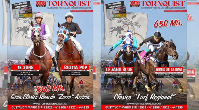 Adelantos del Club Hípico y Social Las Sierras de Tornquist para este 8 de marzo, con la entrada importantes Premios
