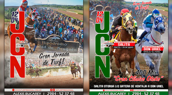 El domingo 12 de abril se corre en el Jockey Club Neuquén, aquí los adelantos.