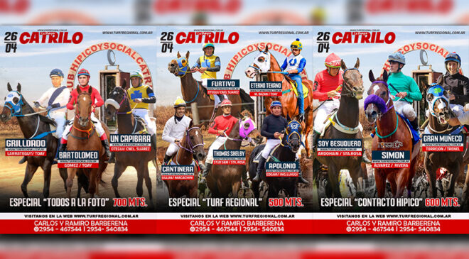 Adelantos del Club Hípico y Social CATRILO para este domingo 26 de abril