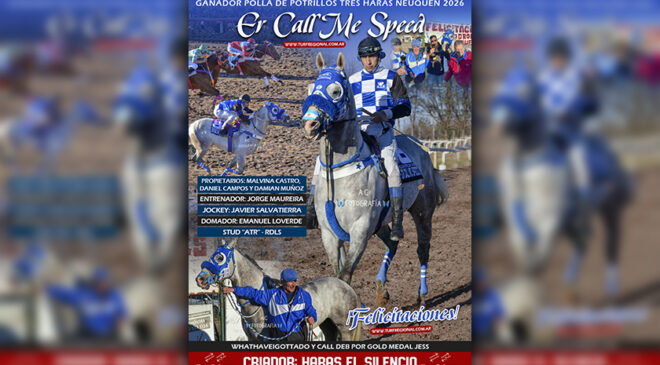ER CALL ME SPEED inscribió su nombre en la tradicional Polla de Potrillos TRES HARAS