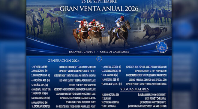 EL 26 DE SEPTIEMBRE LLEGA UNA NUEVA EDICIÓN DE LA VENTA ANUAL DE HARAS DON JOSÉ